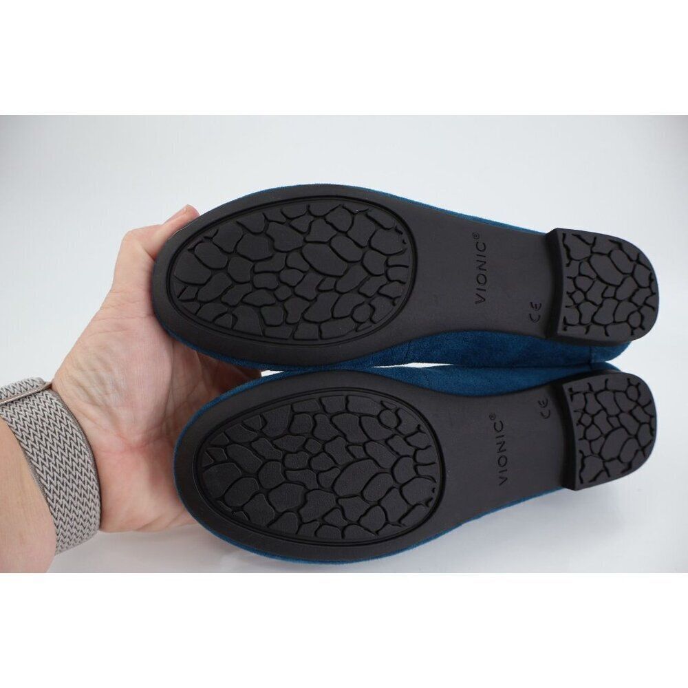 Vionic Anita Womens Ballet Flats Blue Suede Comfort Shoes Size 5 Orthotic - Picture 9 of 13